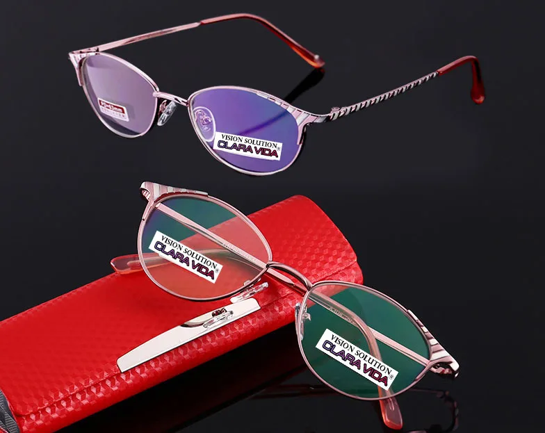 Leesbril [очки для чтения с Чехол] солнцезащитные очки &quotкошачий глаз&quot сплав супер