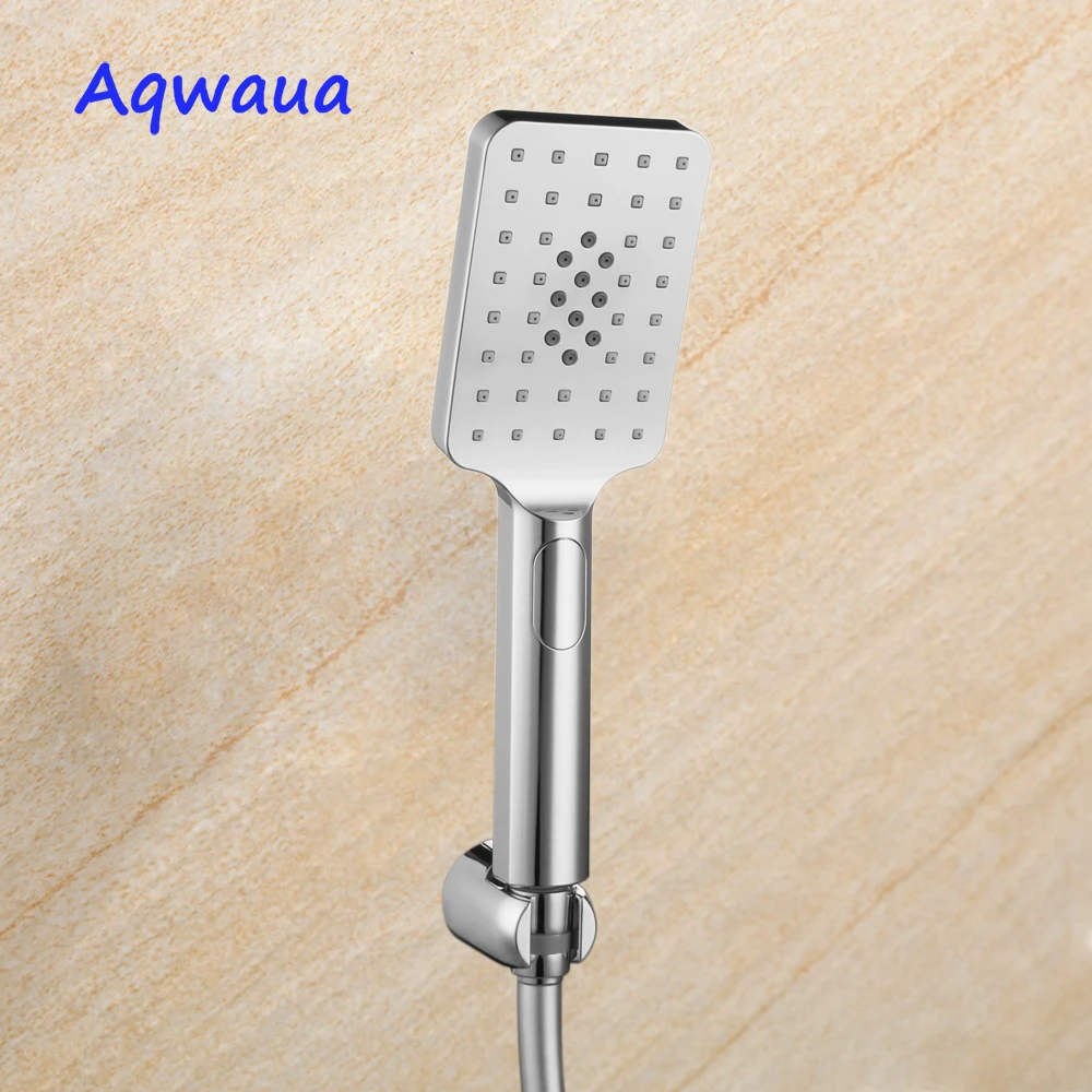 

Aqwaua Shower Head Handheld Bathroom Sprayer Water Saving Three Function For Bathroom Nozzle Booster Replacement Accessories Bag