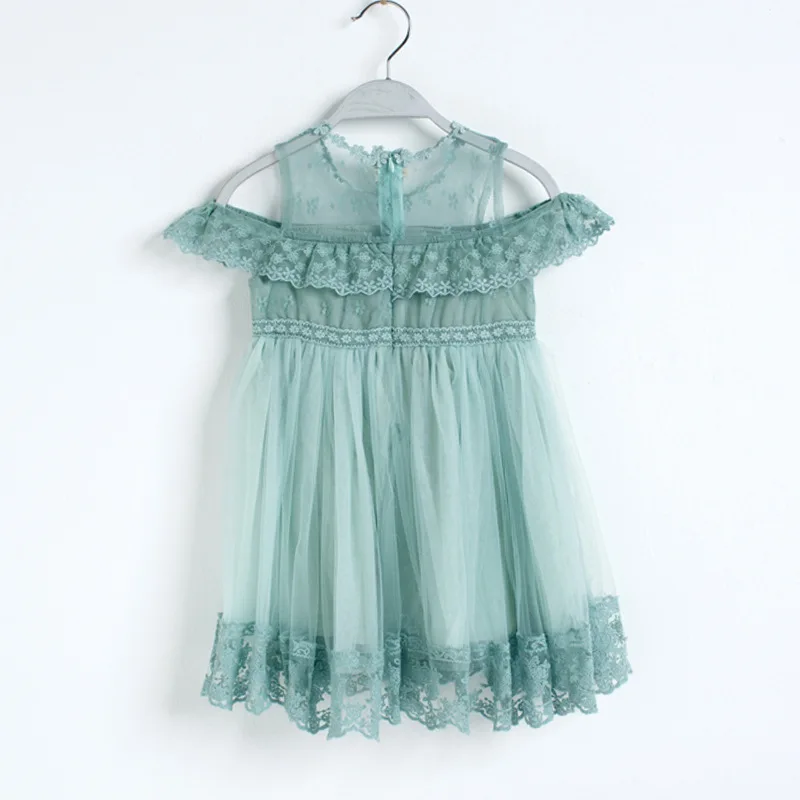 Платье для девочек платье принцессы Сетчатое свадебное Летнее Детское с