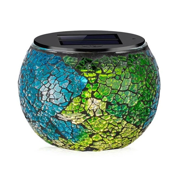 Мозаичная светодиодная стеклянная Настольная лампа с изменением цвета на