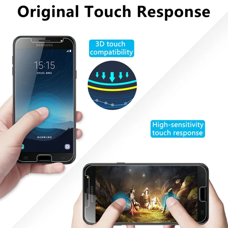 Защитная пленка для телефона Galaxy J330 J530 J710 J730 закаленное стекло 9H HD Samsung J2 Pro J3 J5 J7 -