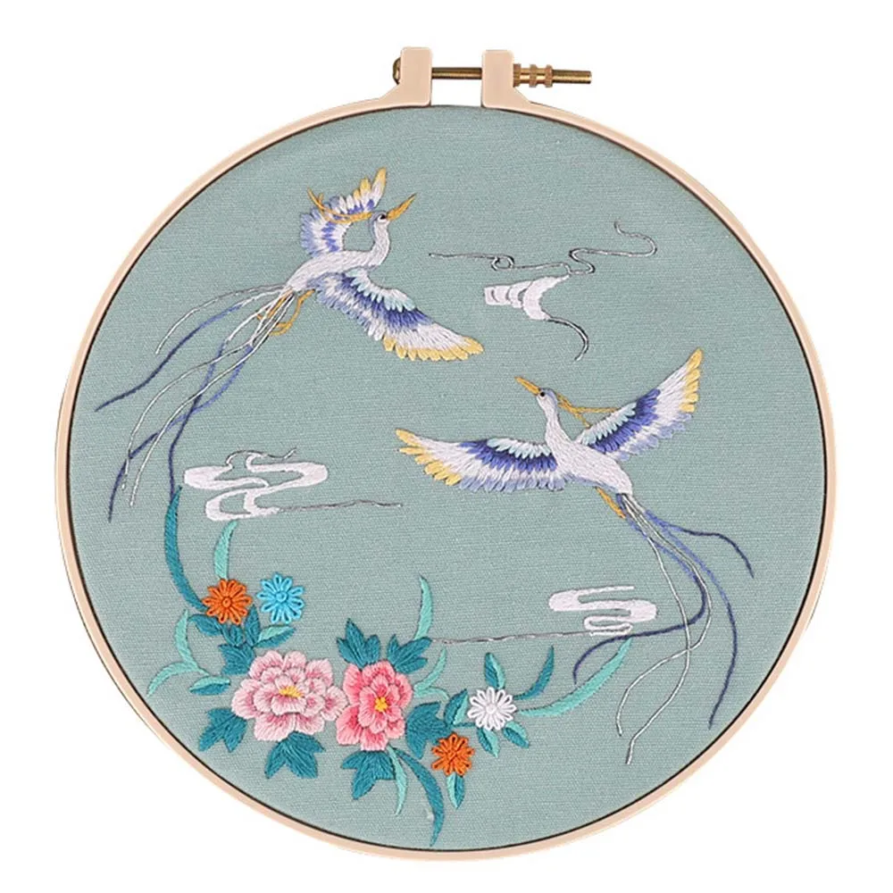 Сделай Сам Вышивка крестом с обручем Ручное шитье ремесло вышивка декор картины |