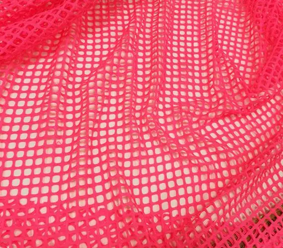 Fluorescent Peach Большая сетчатая одежда кружевная ткань/прозрачная Алмазная сетка/ясновидец наряд шляпа подкладка RS684 - Цвет: Fluorescent Peach