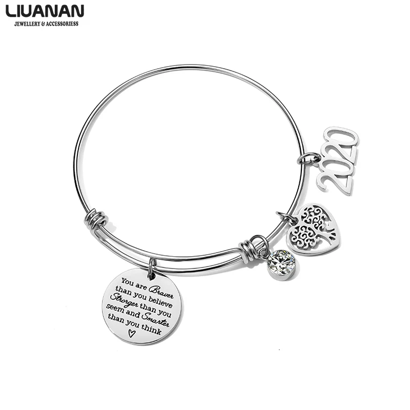 Женский браслет из нержавеющей стали с подвеской Древо жизни модные ювелирные