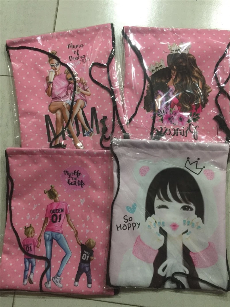 Сумка на шнурке с логотипом/именем для мужчин и женщин повседневный рюкзак