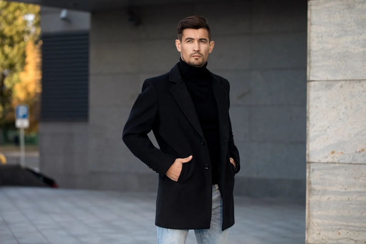 TIAN QIONG Brand Men Wool Coats Autumn Winter New Solid Color High Quality 's Luxurious Blends Coat Male | Мужская одежда