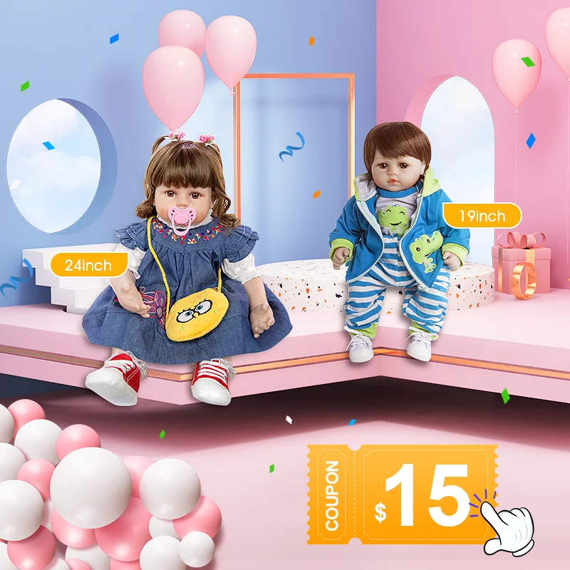 KEIUMI Lovely 60 см Reborn Toddler Dolls 24 дюйма Реалистичная принцесса Bebes Doll для детей Детский
