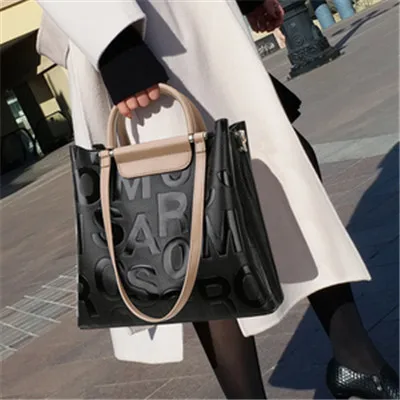 Женская сумка-тоут из ПУ кожи с ремешком через плечо | Багаж и сумки