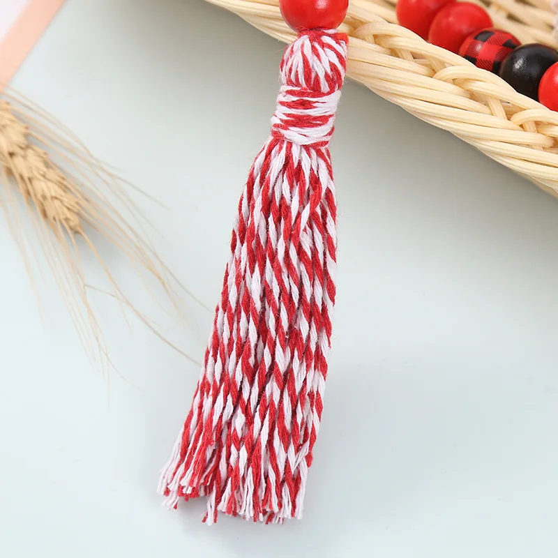 Новинка рождественские подвесные бусины из бисера шпагат кисточка креативные
