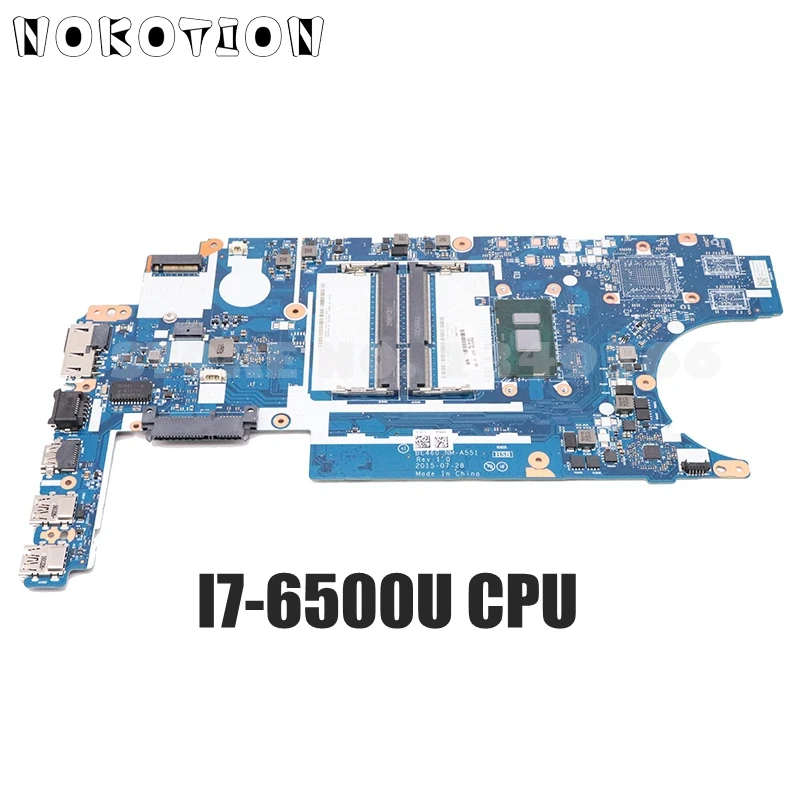 NOKOTION 00UP259 BE460 NM A551 PC материнская плата для Lenovo Thinkpad E460 14 дюймов I7 6500U CPU 2GB