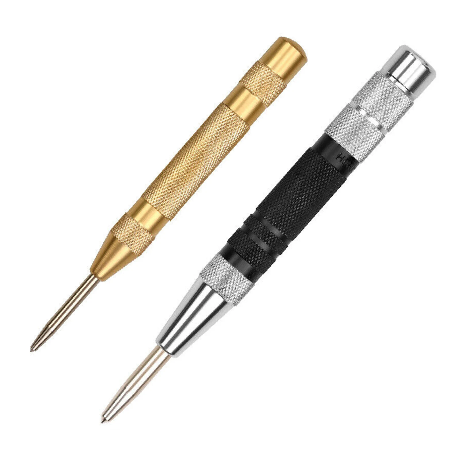 

2Pcs Strong Automatic Centre Punch Adjustable Spring Loaded Metal Drill Tools