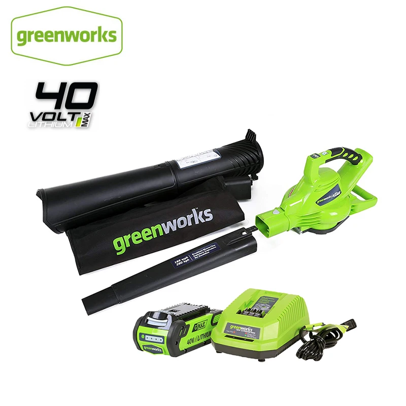GreenWorks Outdoor Garden DigiPro G-MAX 40V Cordless Variable Speed185MPH Blower Vaccumm With 4ah Battery Charger Free Return |