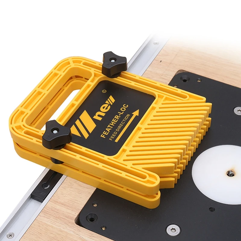 

New Multi-Purpose Feather Loc Board Set Woodworking Engraving Machine Double Featherboards Miter Gauge Slot