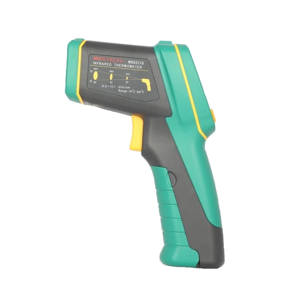 Ручной бесконтактный инфракрасный термометр MASTECH MS6531B точечный пистолет для