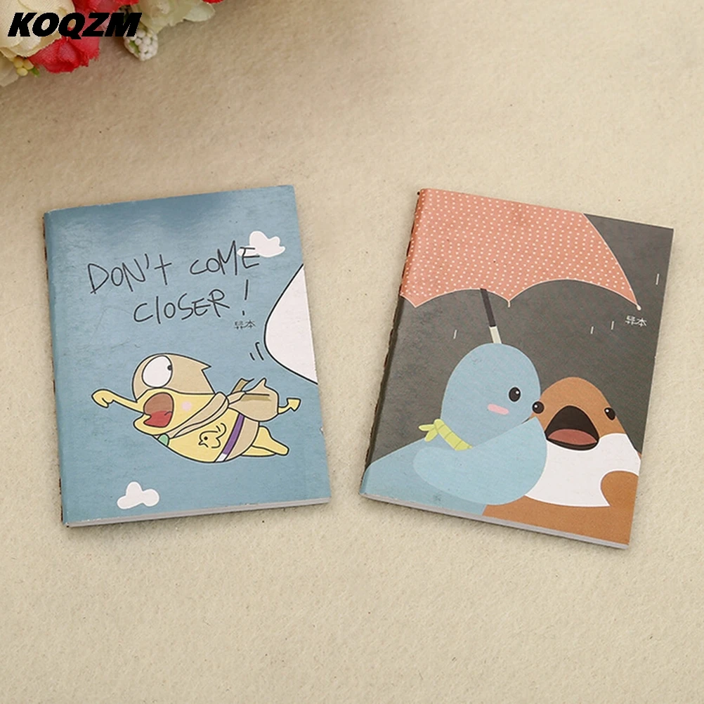 

5pcs 20pages/sheet Retro Notepad Book Korean Lovely Cartoon Image Notebook Vintage For Kids Stationery 8cmx6cm