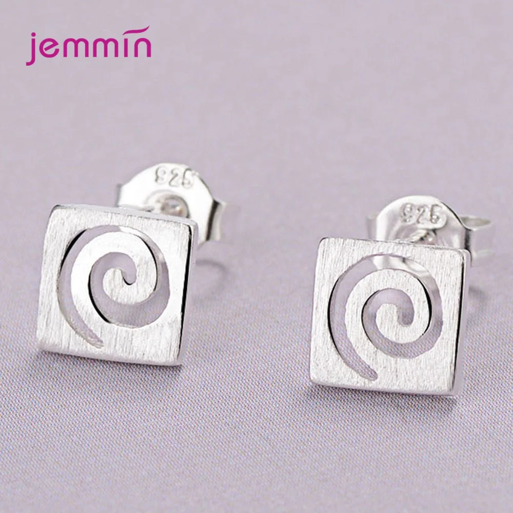 Ювелирные изделия из чистого серебра 925 пробы милые серьги гвоздики с животными