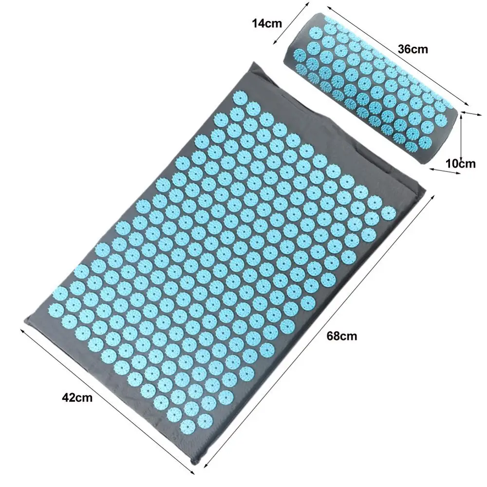 mat pillow 9 Массажер подушка Акупрессура Массажный коврик для снятия стресса боли в спине тела шип Йога Коврик акупунктурный массаж йога коврик с подушкой - Цвет: mat pillow 9