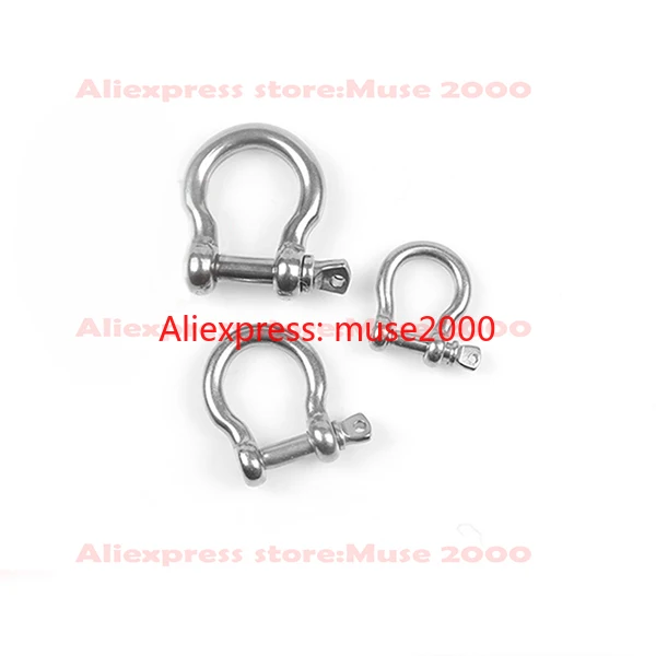 M4 M5 M6 M8 M10 M12 M16 M20 круглая D Скоба 304 нержавеющая сталь тип U строп винт трос