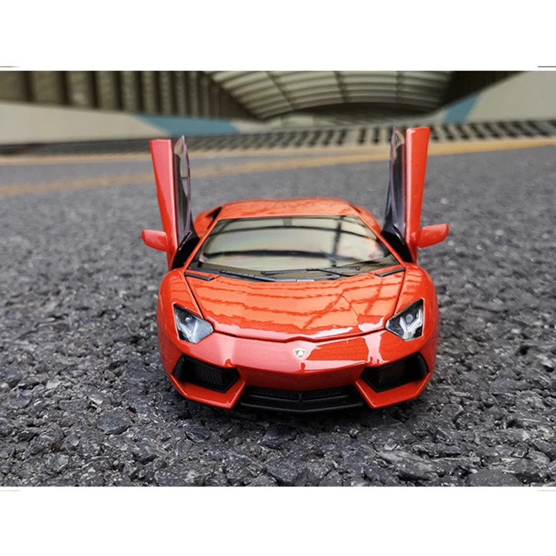 WELLY 1:24 Lamborghini Aventador LP700 4 модель спортивного автомобиля из сплава украшение