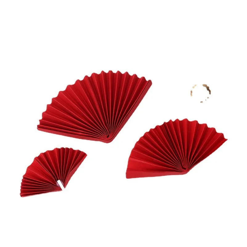 Украшение для торта в китайском стиле на день рождения красный складной веер