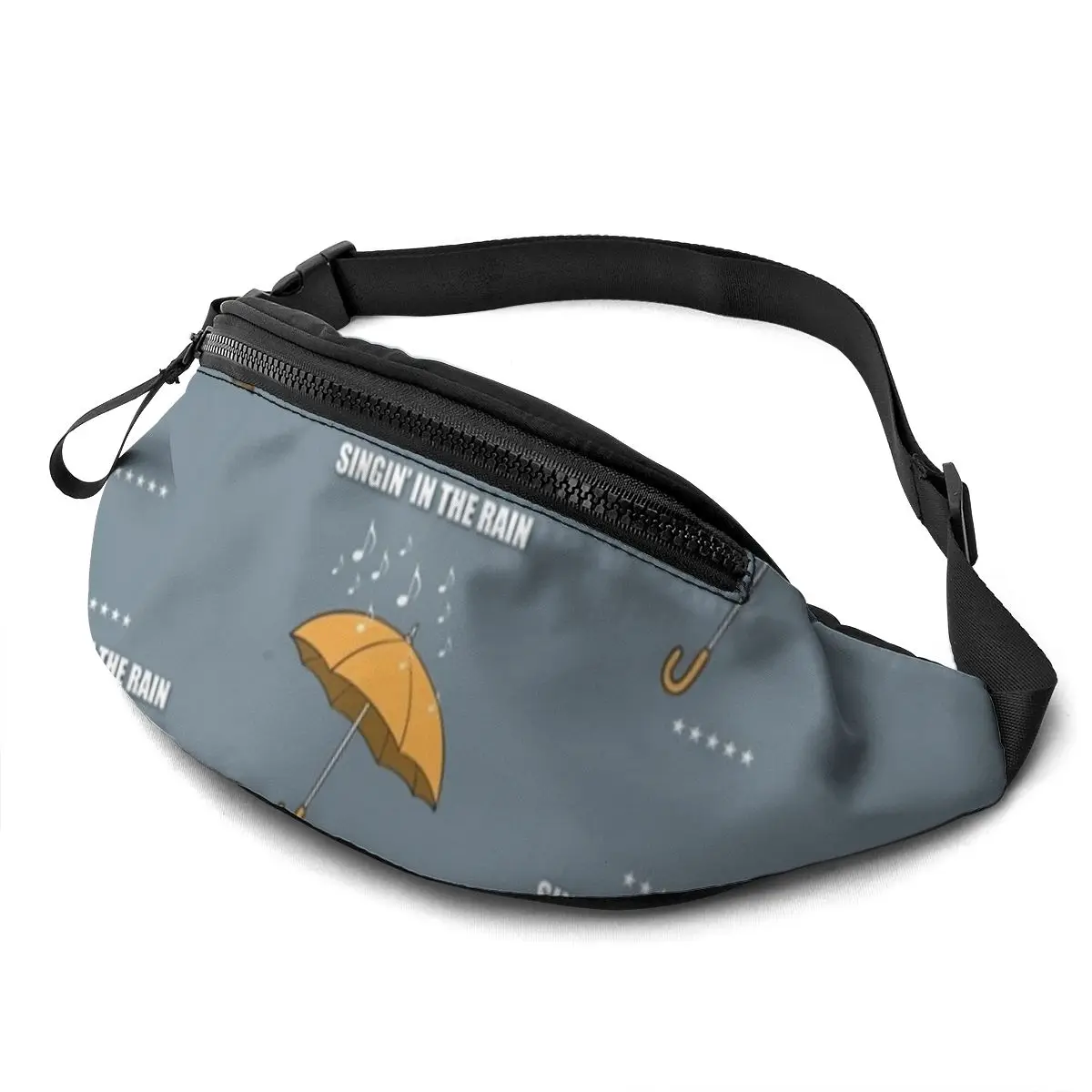 

Rain Waist Bag Pattern Polyester Waist Pack Hiking Unisex Bag