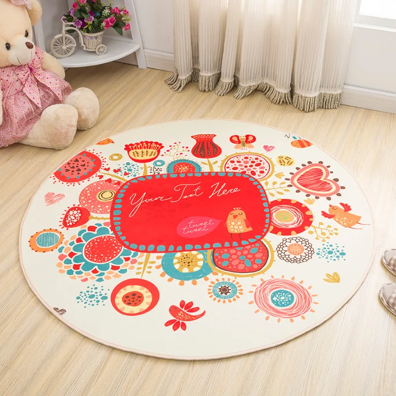Мультяшный детский прикроватный коврик для игры в ползание йоги подушка стула