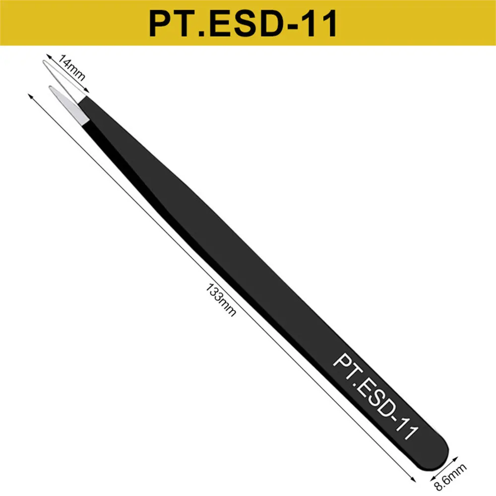 6 шт. антистатические пинцеты из нержавеющей стали|Промышленные пинцеты| |