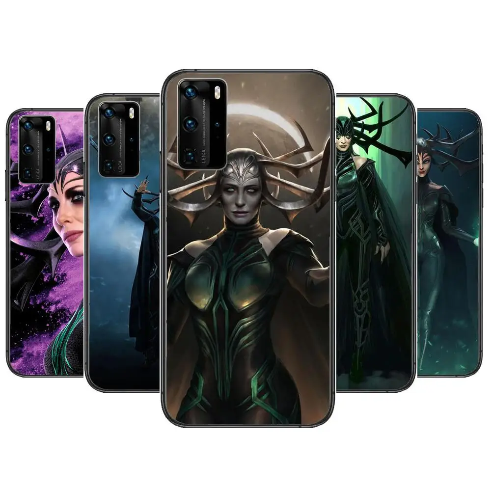 

Marvel Hero Hella Phone Case Phone Case For Huawei P 40 30 20 10 9 8 Lite E Pro Plus Black Etui Coque Painting Hoesjes comic fas