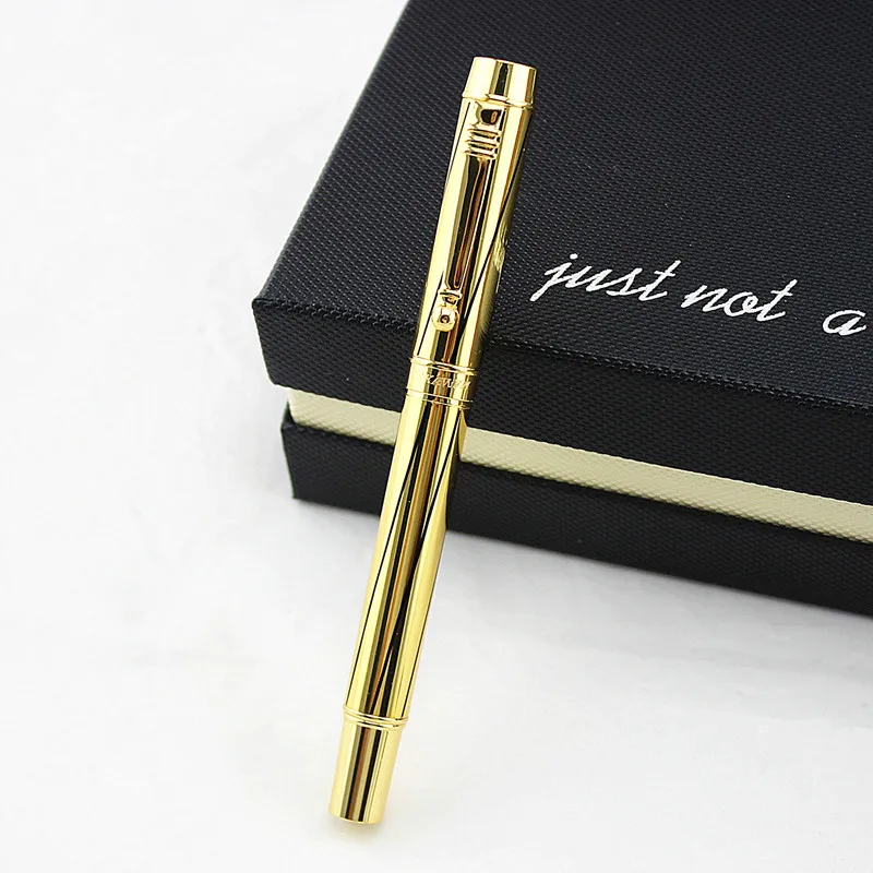 Luxury Gold plating Ballpoint pen Metal Ball Pens For school Vulpen Stationery plume Penna stilografica Vulpen boligrafo 3732