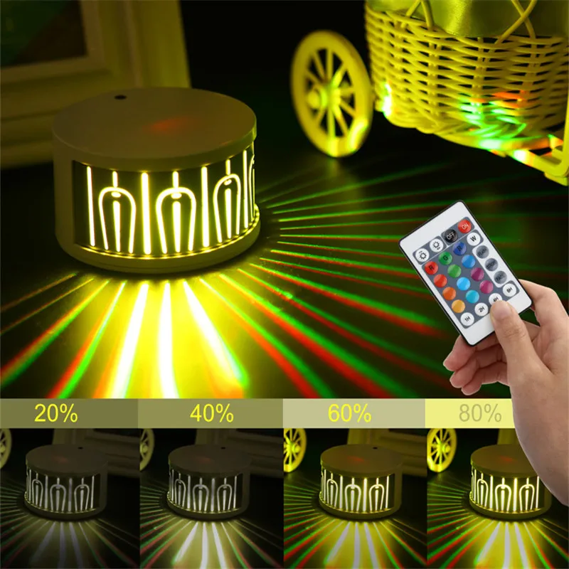 

Peacock 3D Led Night Light Optical Illusion 7 Colors Touch Table Desk Visual Lamp Remote Control for Gifts Toys Children Kids