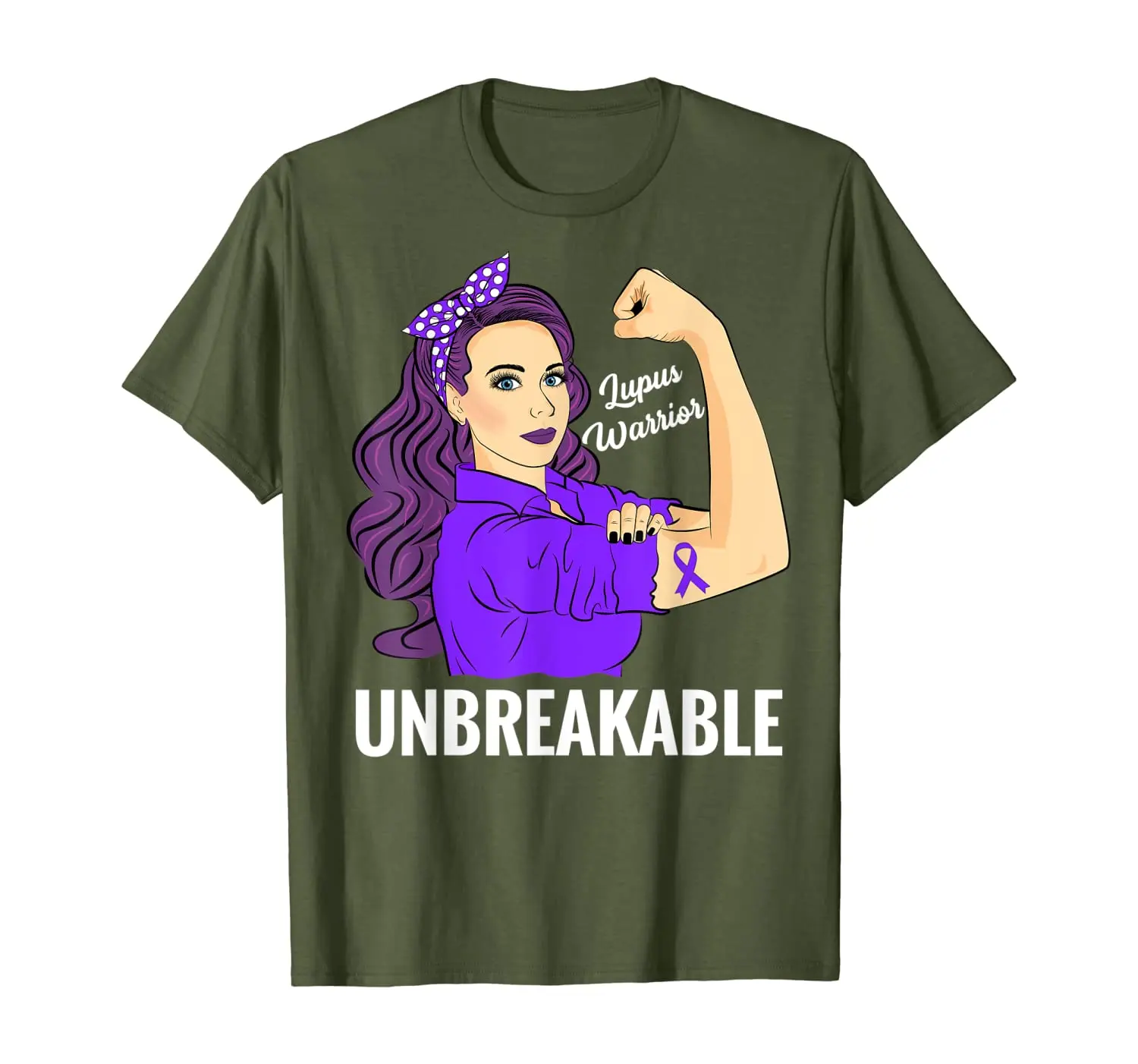 

Lupus Awareness Products Warrior Unbreakable Gift T-Shirt