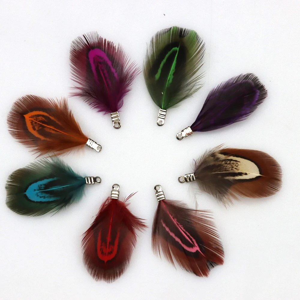 Подвеска с кисточкой из натурального пера 3 5 см 12 шт./партия украшение для мебели