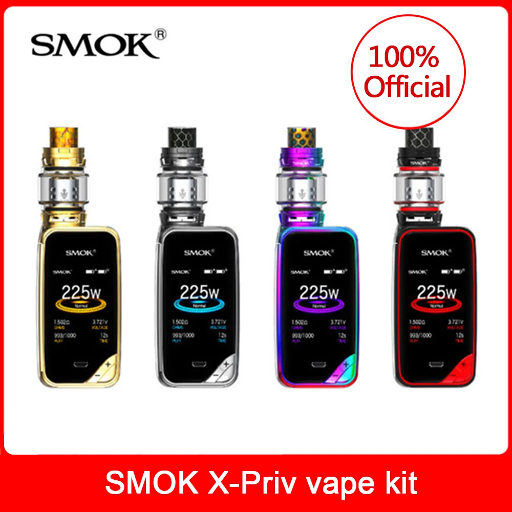 Оригинальный набор SMOK X Priv 225 Вт с баком V12 Prince электронная сигарета 8 мл катушками