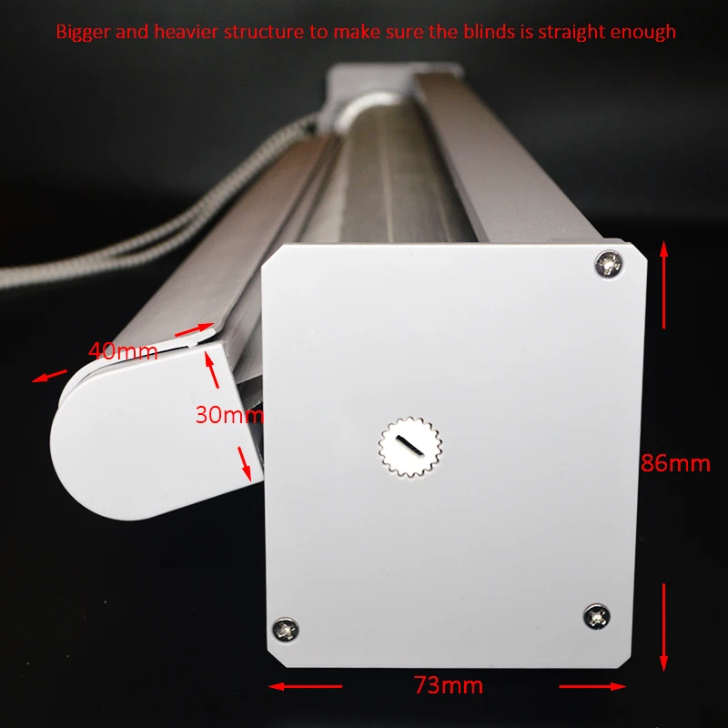 

Smart Matters Quality Window Zebra Blinds Shades Blockout Dark Woven Fabric Day and Night Roller Curtains with Beads Bedroom