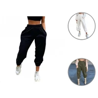 track pants simple long elastic waist solid color high waist sweatpants for dating women pants women pants