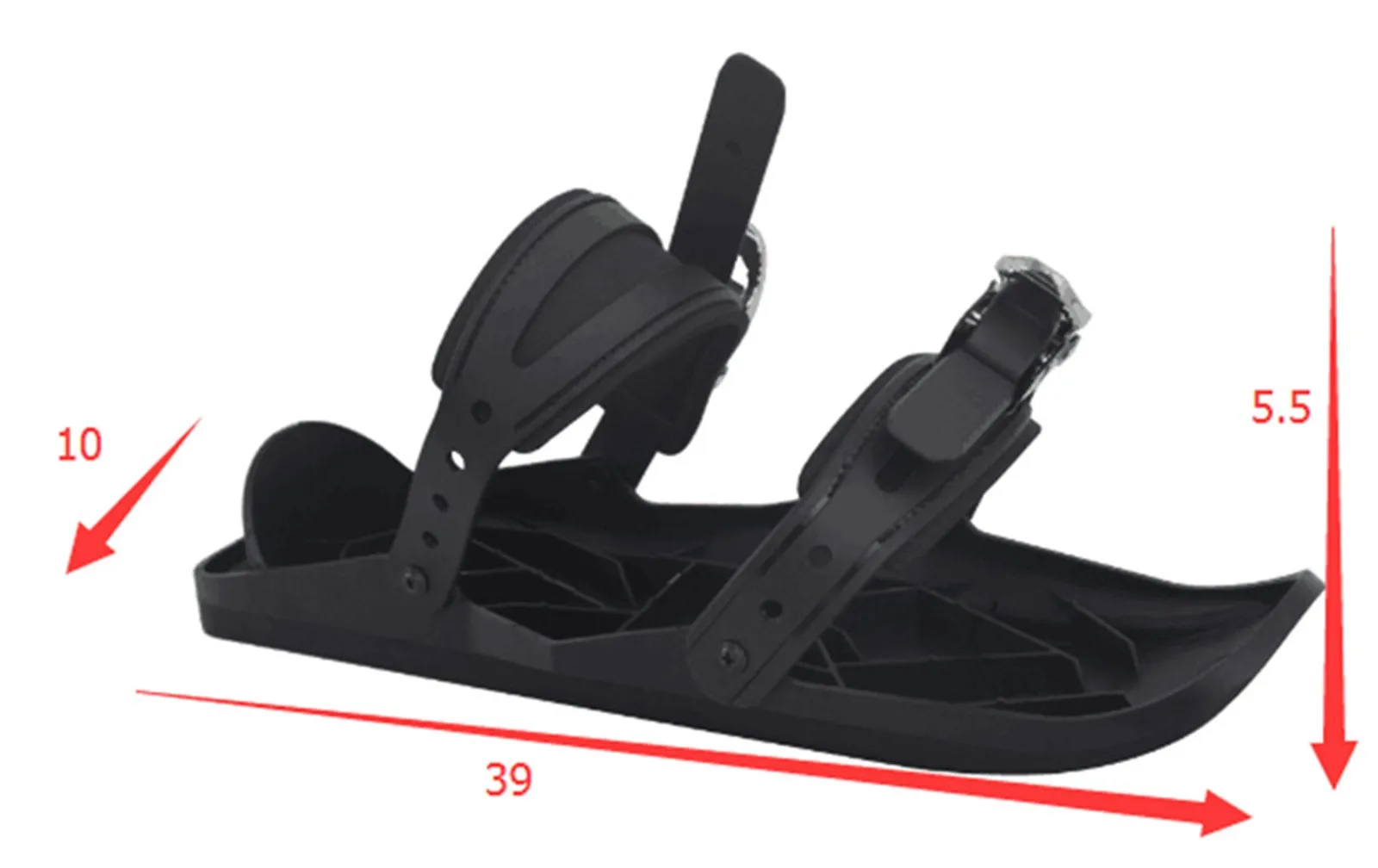 

New Mini Ski Skates for Snow The Short Skiboard Snowblades High Quality Adjustable Bindings Portable Skiing Shoes Snow Board