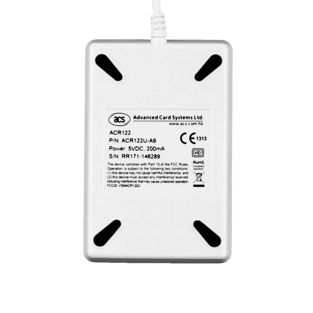 1 компл. Профессионального USB ACR122U NFC RFID смарт-кардридера для всех 4 типов (ISO/IEC18092)