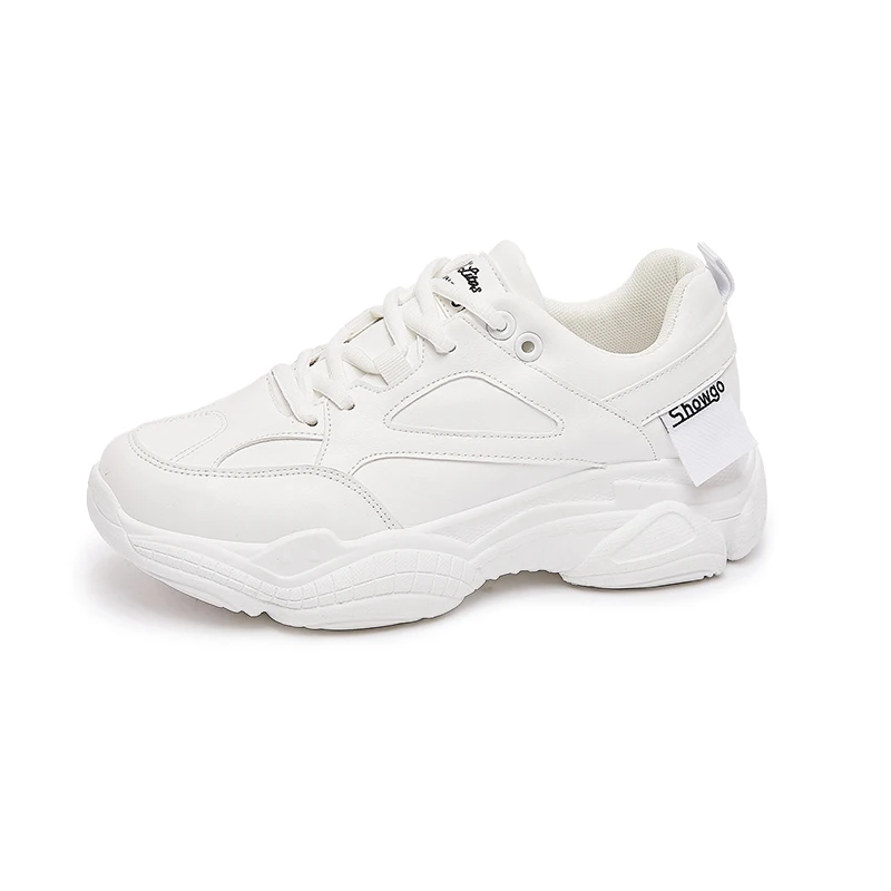 

2019 new leather sports shoes wild ins autumn breathable little white father tide shoes summer women's sports shoes sneakers
