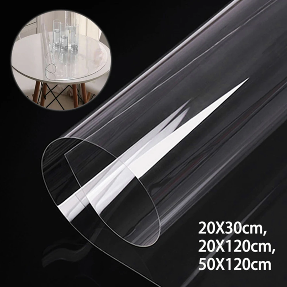 Durable Transparent PVC Fabric Soft Glass Cloth Waterproof Crystal Film Bag Handbag Desk Mat Umbrella DIY Material | Дом и сад