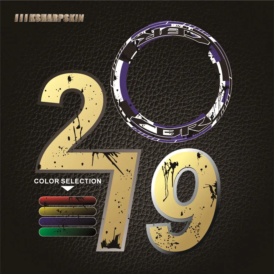 Полный охват шин мотоцикла толстый край внешний обод наклейка полосатая