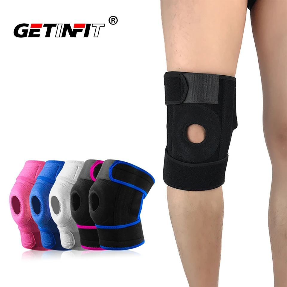 

Getinfit 1PCS Elastic Knee Support Adjustable Patella Kneepad Fitness Knee Brace Sports Safety Guard Strap Protector Knee Pad