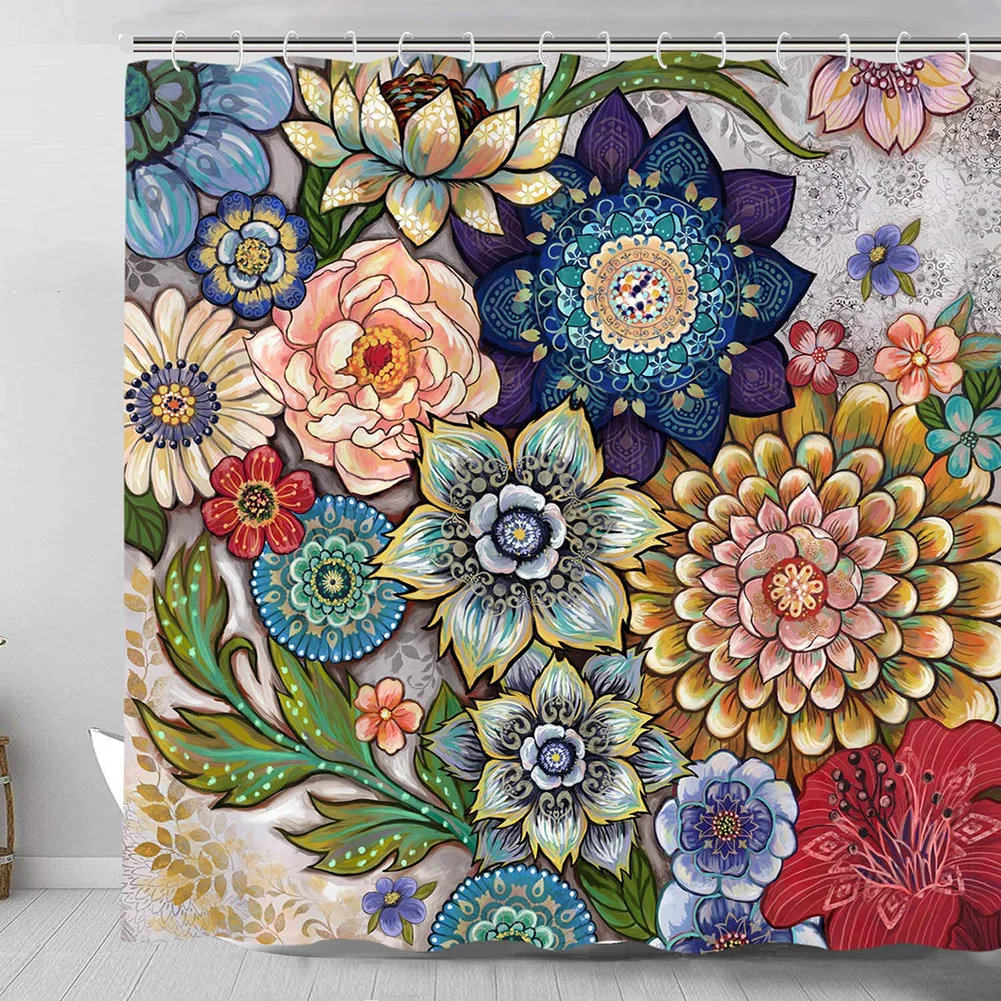 Colorful flowers Wall Decorative Tapestries Style Hanging Curtain Fabric Multifunctional Cloth Craft for Home Decor | Дом и сад