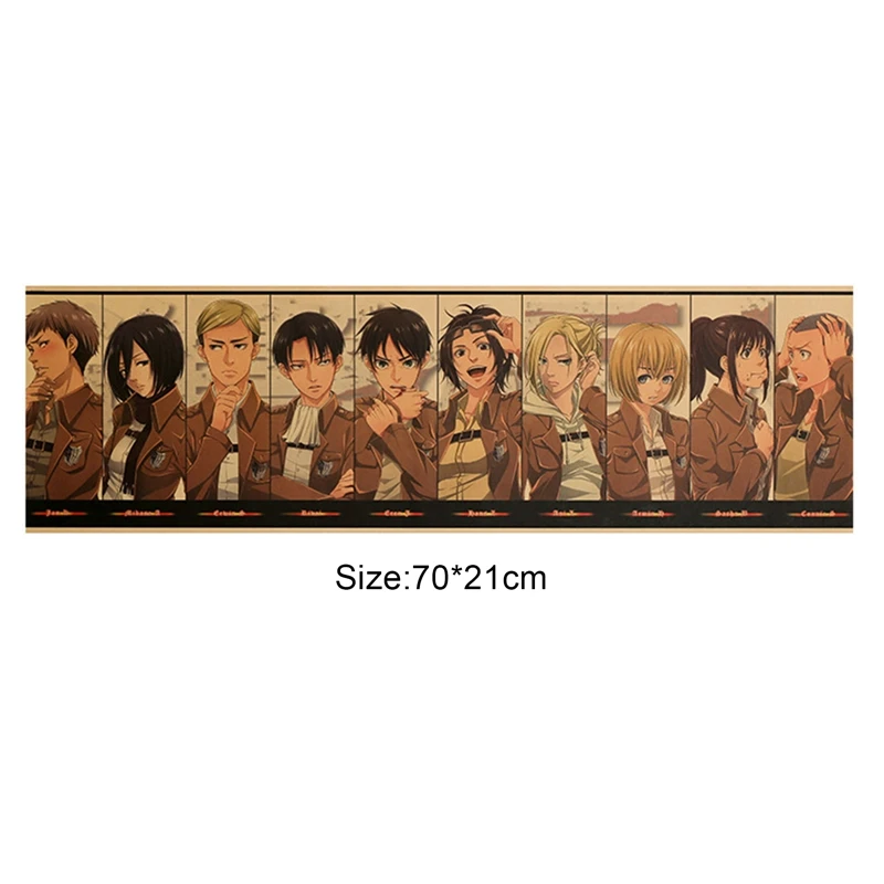 Аниме Обувь для косплея по аниме атака на Титанов персонажа коллекция плакат