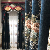 new curtains for living room high end european embroidery door velvet classic luxury villa curtains for bedroom windows