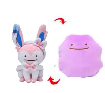Sylveon 25 см аниме карманное животное Ditto Подушка передачи Пикачу чармандер Сквиртл Бульбазавр Мягкие плюшевые куклы игрушка подарок SA1666 - Цвет: Sylveon