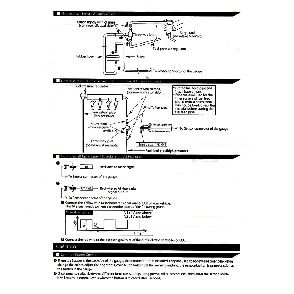 Автомобильный масляный пресс 0-150psi измеритель давления в комплекте с ЖК-дисплеем