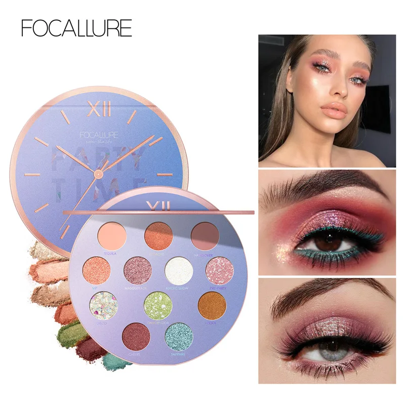 Тени для глаз focallure палитра Myserious Time 12 цветов блеск макияж тени век Палитра| |