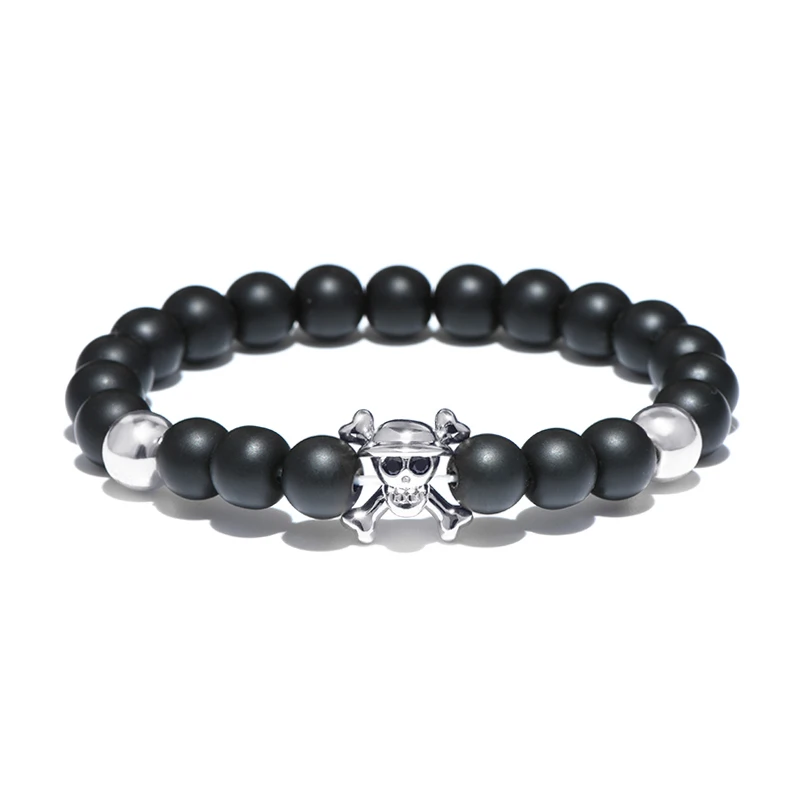 Diffone 2020 ювелирные изделия Готический браслет с черепом для мужчин 4 цвета