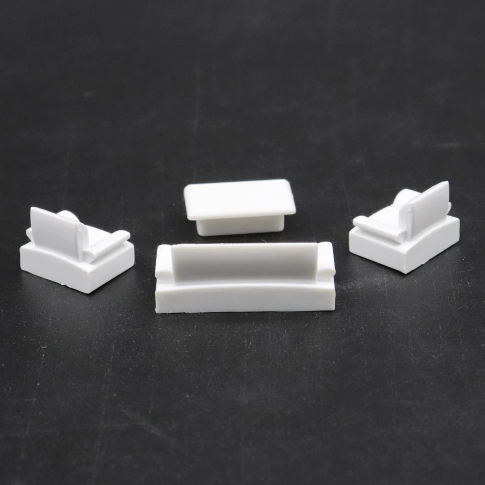 

Furniture model set toys (3 sofas and 1 table) 1:75 scale 10 sets of interior landscape for architectural layout design