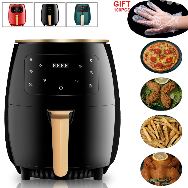

Smart Air Fryer Oven Electric Deep Fryer without Oil Home Toaster Rotisserie Dehydrator LED Touch French Fries Machine